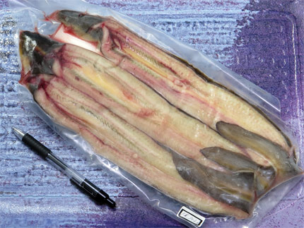 天然うなぎ3尾で302g