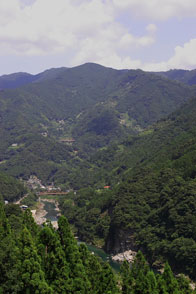 大豊町の山間部